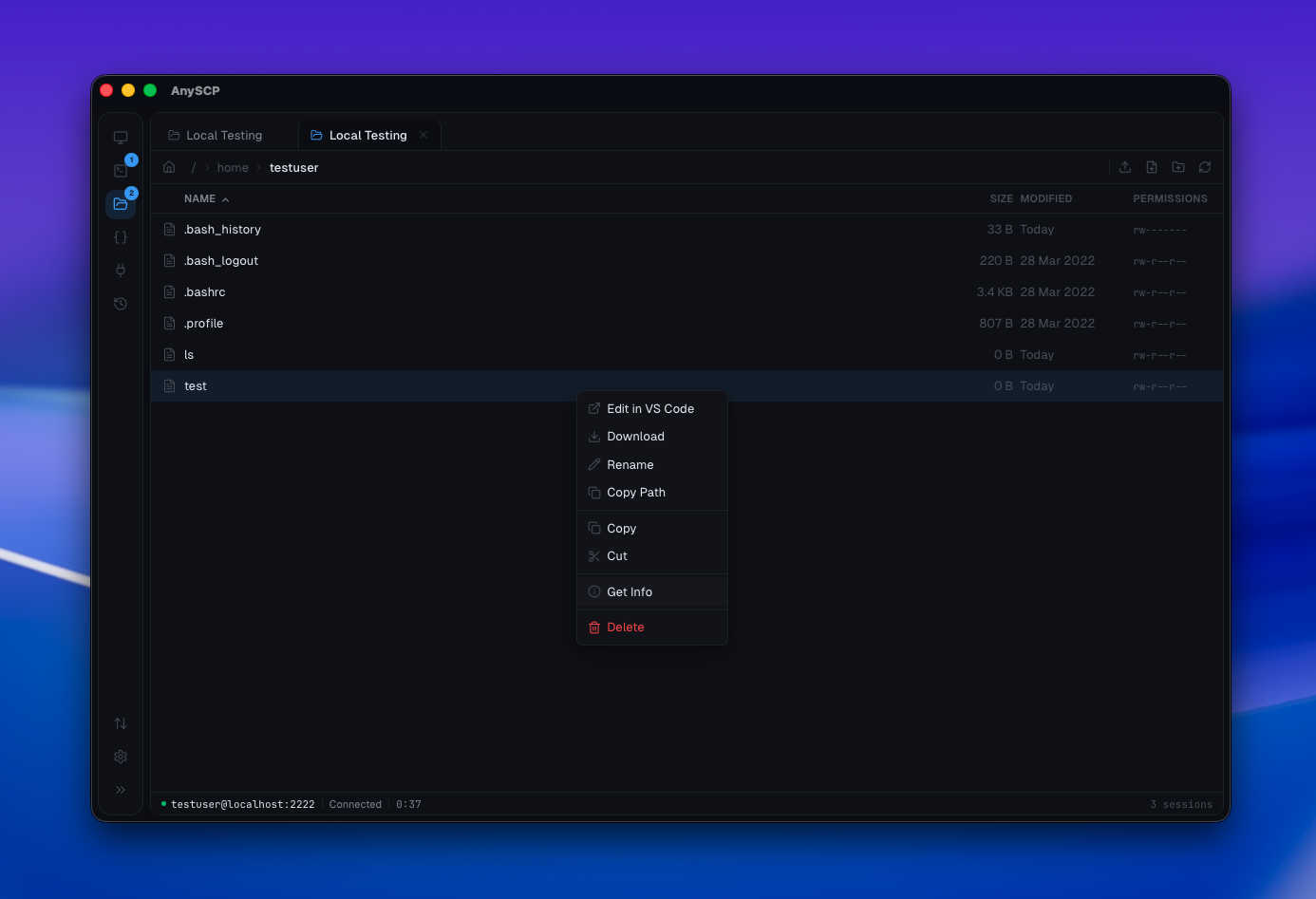 anySCP SFTP and S3 file browser with drag-and-drop uploads and concurrent transfers